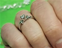 Anello Vidali Gioielli Donna in Oro bianco Zircone ANOR-10-34 - ANOR-10-34